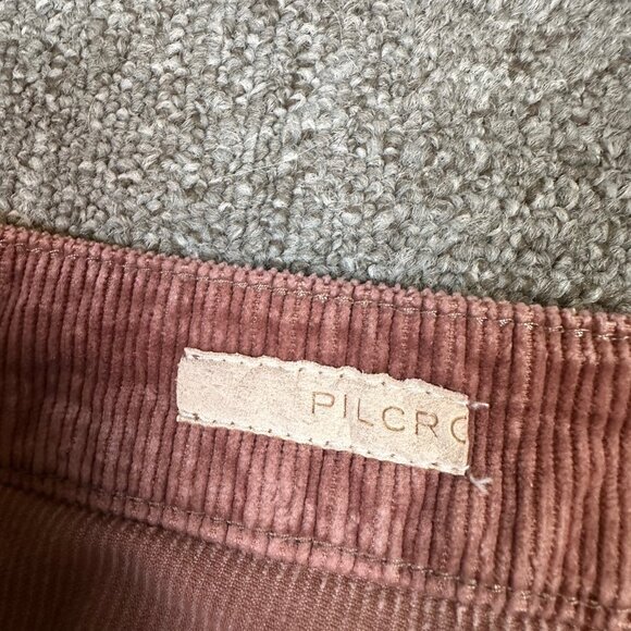 Pilcro Anthropologie Blush Mauve Pink Corduroy Straight Leg Pants Womens Size 30 - Picture 3 of 5